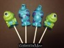 487sp Monster Co Full Body Chocolate or Hard Candy Lollipop Mold